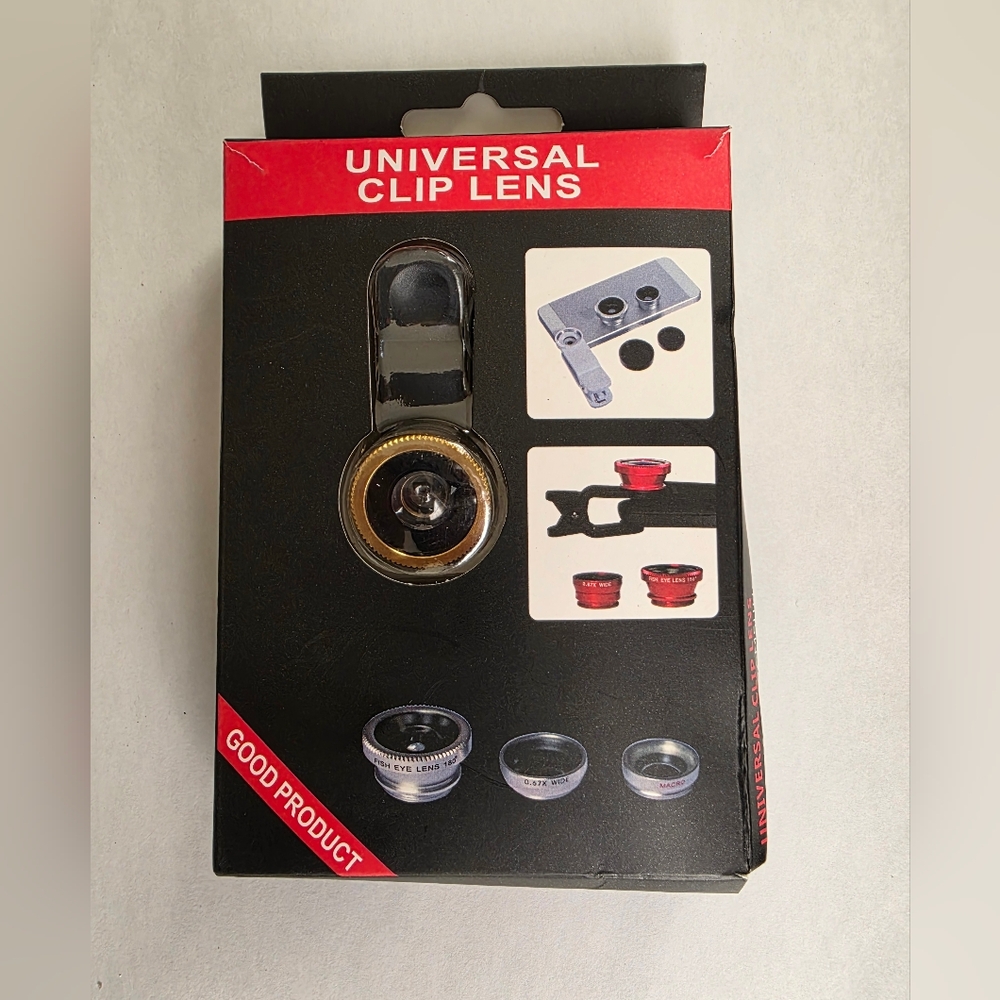 Universal Clip Lens with Gold Accent